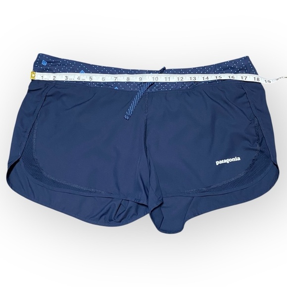 Patagonia Strider Running Shorts Navy Blue Women’s Size Large Excellent - Picture 4 of 6